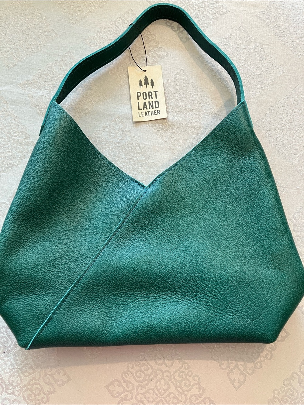 Portland Leather Teal Shoulder Hobo Bag